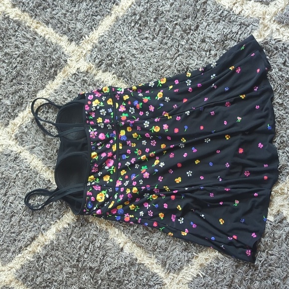 St Johns Bay Floral Swimsuit Dress Padded Size Women's 10 - Picture 8 of 10